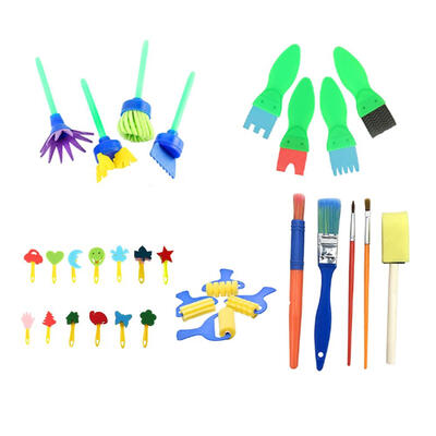 

30pcs Children Painting EVA Sponge Brush Seal Drawing Toy Kids DIY Graffiti