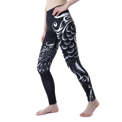 

Womens Quick-Drying Tight Stretch Fitness Printed Yoga Pants High Waist Pants