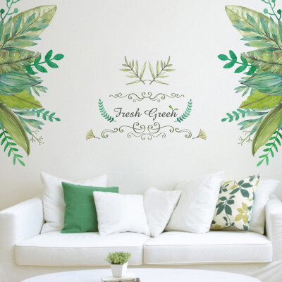 

Siaonvr Fresh Green Garden Plant Skirting Board Wall Sticker Home Decoration Wall