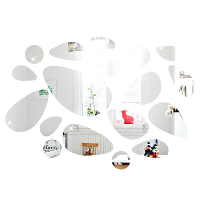 

Siaonvr Acrylic Mirror Decal Art Mural Wall Stickers Home Decor DIY Room Decoration