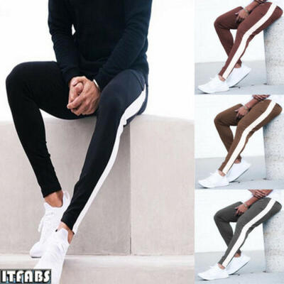 

Men Long Casual Sports Pants Gym Slim Fit Trousers Running Jogger Gym Sweatpants