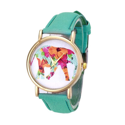 

Painted Elephant Cute Pattern Montre Femme Acier Inoxydable Minimalism Reloj De Mujer High Quality Clock Horloge Dames