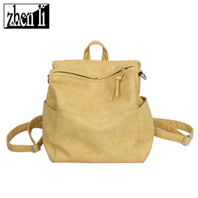 

New casual shoulder bag supply ladies pleated backpack popular small bag