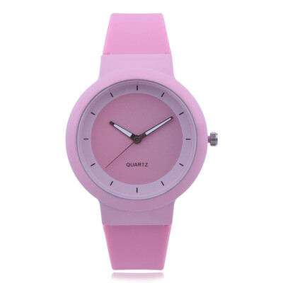 

Explosion models simple silicone jelly watch female students quartz watch