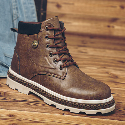 

Martin boots outdoor leather boots England tooling shoes in the tube non-slip waterproof tooling boots mens shoes