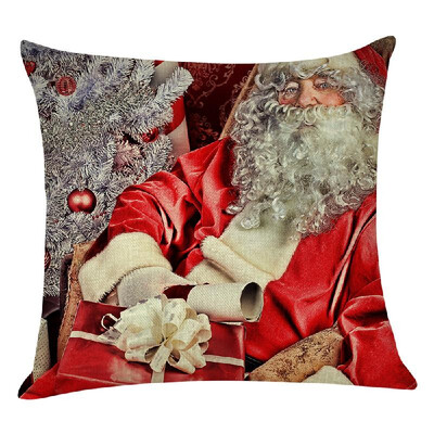 

Christmas Series Cushion Pillow Cover Square Pillowcases Sofa Decoration 18 x 18 Inches