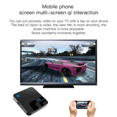 

H6 Intelligent STB Set Top Box 6K Wifi Media Player TV Receiver Network TV Set-top Box Android 9 ALLWINNER H6 5760 3240 2GB RAM