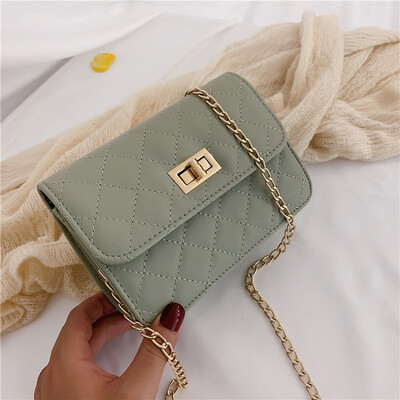 

Girls small bag new Korean version of the wild chain shoulder Messenger bag fashion small square package tide