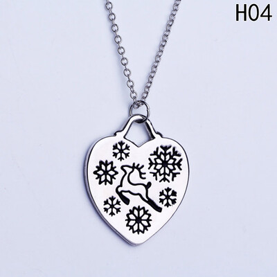 

2019 Christmas Gift Letters Merry Christmas Lettering Pendant Necklace