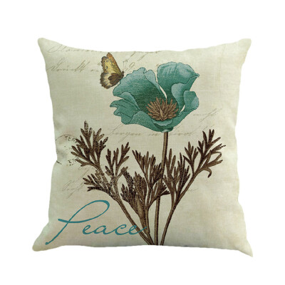 

Vintage Flower Style Pillow Case Bed Sofa Square Throw Cushion Cover Home Decor