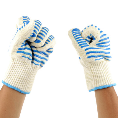 

Greensen 1pc Kitchen Cooking Oven Outdoor BBQ Heat Resistant Grill Heatproof Gloves Heat Resistant Gloves Grill Gloves