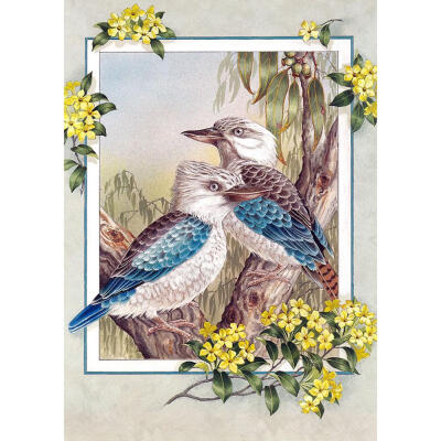 

5D DIY Full Drill Square Diamond Painting 2 Birds Cross Stitch Embroidery