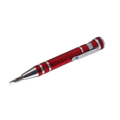 

Multi-function Pocket Eight-in-one Screwdriver with Magnetic Mini Portable Aluminum Tool Pen