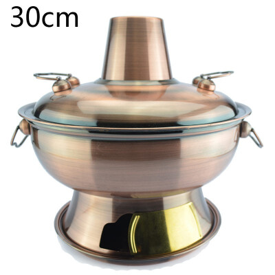 

Sanqia 28l stainless steel hot pot chafing dish Beijing traditional charcoal hotpot Chinese antique cooker picnic cookware