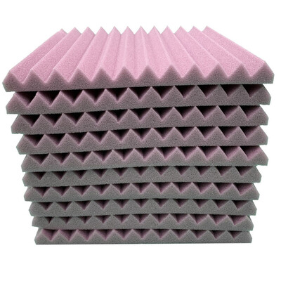 

〖Follure〗10Pcs Acoustic Foam Panel Sound Stop Absorption Sponge Studio KTV Soundproof