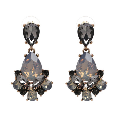 

AOTEMAN 2019 waterdrop full crystal Statement Luxury Brand Jewelry Fashion Earrings Rhinestone Elegant Charm Earring oorbellen