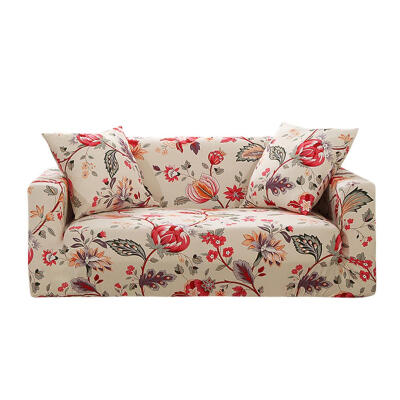 

Flowers Stretch Tight Wrap Slipcover All-Inclusive Elastic Sofa Couch Cover