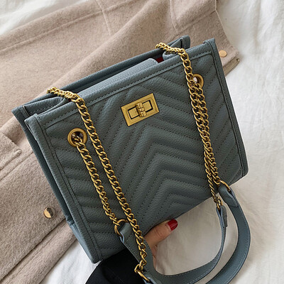 

Autumn 2019 Korean version of the new womens bag single shoulder zipper pure color single shoulder oblique shoulder one shou