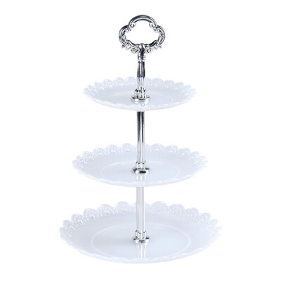 

Toponeto 3-Tier Cupcake Stand Cake Dessert Wedding Event Party Display Tower Plate Round