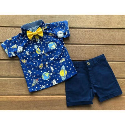 

Fashion Kids Baby Boys Gentleman Clothes Shirt Tops Shorts Pants Formal Outfits