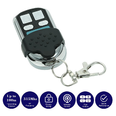 

315MHz Wireless Remote Control Copy Code 4 Buttons Touch Switch Copying Transmitter Cloning Duplicator Garage Opener Electric Gara