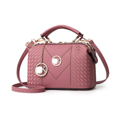 

Womens bag 2019 new bag female metal cool Korean fashion casual womens bag slung shoulder bag