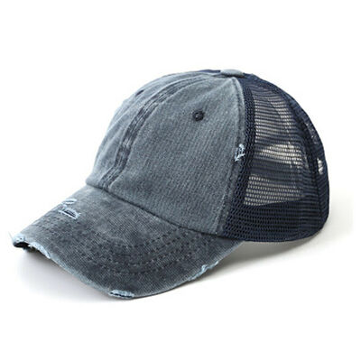 

Ponytail Baseball Cap Messy High Buns Mesh Trucker Visor Summer Beach Hat Womens