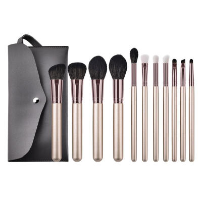 

Soft Hair Eye Shadow Foundation Powder Makeup Brushes Set with Cosmetic Bag