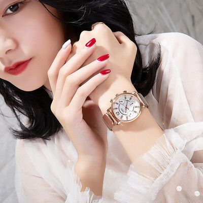 

Korean version of the retro simple watch trend Europe&America ultra-thin quartz male watch female watch couple table