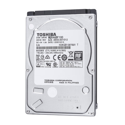 

Toshiba TOSHIBA 1TB 5400 to 128M SATA3 notebook hard drive MQ04ABF100