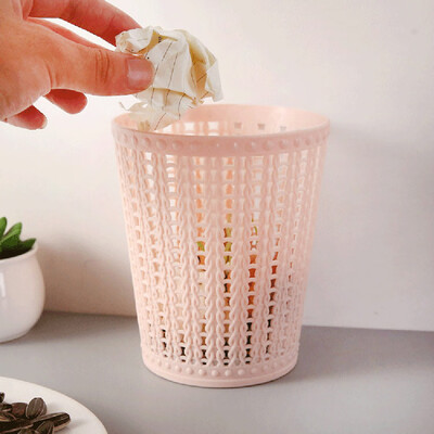 

Siaonvr Trumpet Desktops Mini Trash Can Creative Covered Kitchen Living Room