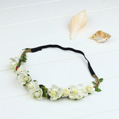 

〖Follure〗Fashion Women Girls Flower Head Hollow Elastic Hair Band Headband Wedding Party