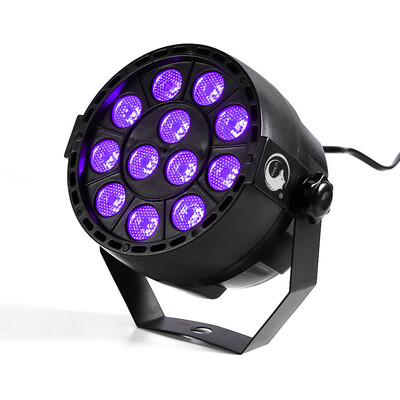 

UKing 12LEDS Purple Color Dmx Sound Activated Par Stage Lighting for Disco Party Club Ktv Wedding