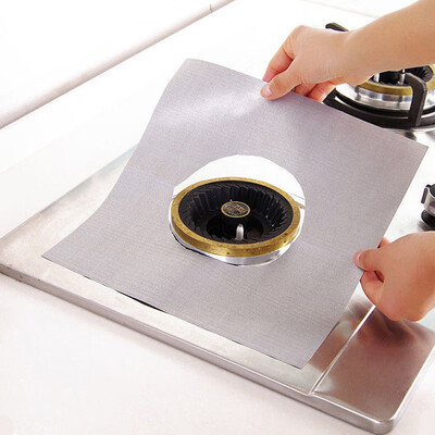 

Gas Foil Stove Stovetop Burner Protector Cover Liner Clean Mat Pad Reusable