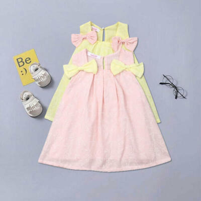 

US Infant Baby Girl Flower Linen Sleeveless Skirt Sundress Dress Ouifits Clothes