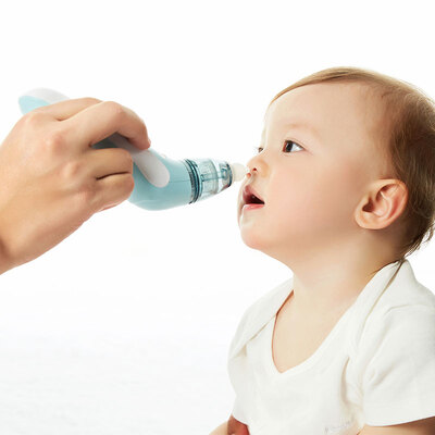 

Dr Ma baby electric nasal suction device newborn nasal suction device baby nose nose nose cleaner child nasal device light blue