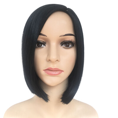 

Gobestart Lady Girl Bob Wig Womens Short Straight Bangs Full Hair Wigs Cosplay 10 inches