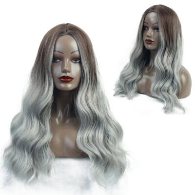 

〖Follure〗High Quality Sexy Women Long Gradient Curly Wig Party Synthetic Fashion Wigs