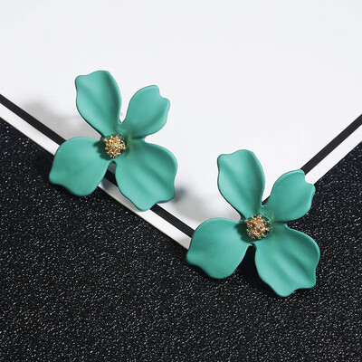 

Statement Big Flower Earrings For Women New Fashion Sweet Plant Drop Earrings Femme Brinco Temperament Wholesale Korean Jewelry