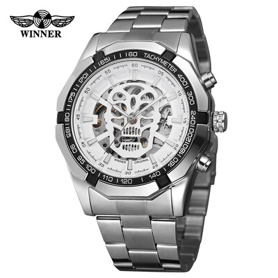 

Gobestart Watch Hollow Demon Dial Luxury Design Business Fashion Mens Mechanical Watch