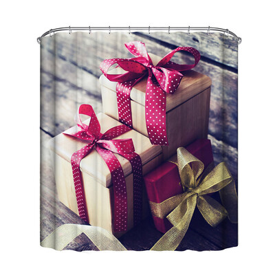

Gobestart Christmas Waterproof Polyester Bathroom Shower Curtain Decor With Hooks New C