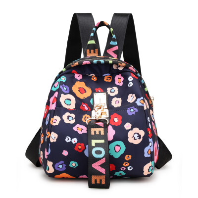 

Chileopard shoulder bag Korean version of women with fashionable Oxford cloth personalized printed canvas Mini-Bag Backpack