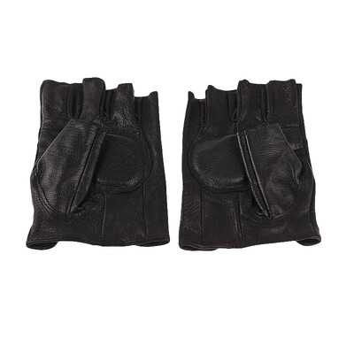 

Men Leather Fingerless Driving Motorcycle Biker Gloves