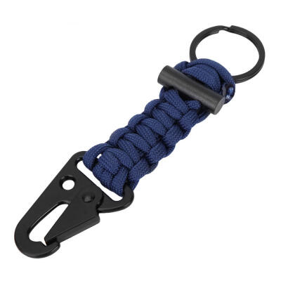 

Greensen Survival Tool Paracord Key Chain with Flint & Carabiner for Outdoor Camping Emergency