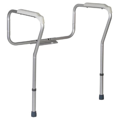 

Toilet Rail Bathroom Safety Frame Adjustable Height Medical Handicap Lightweight Anti-slip Handrail Grab Bar for Elderly Pregnant