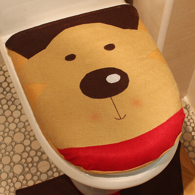

Tailored Christmas Decoration Christmas Elk Lid Single Toilet Cover