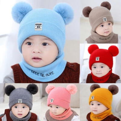 

Hot Children Baby Boy Girl Kids Infant Winter Pompom Ball Knit Hat Cap Beanie Bonnet