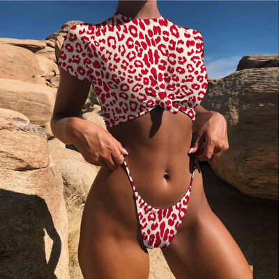 

Roseonmyhand Sexy Women Bikini Set Leopard Push-Up Padded Sport Swimwear Swimsuit Beachwear
