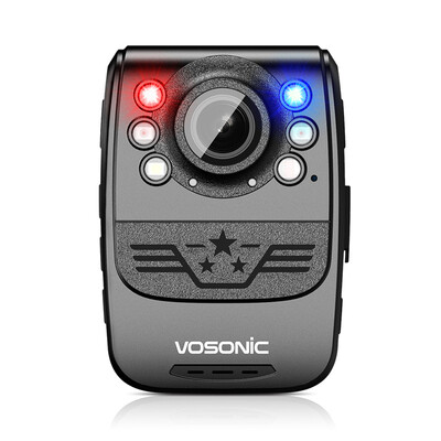 

Group VOSONIC D1 law enforcement recorder 8-hour video flashing warning no light infrared night vision built-in 16G