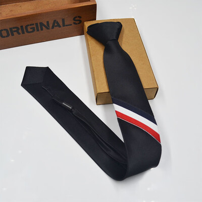 

New Korean three-color strip mens tie British fashion style narrow neck tie custom tie
